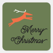 KERST EN HERTEN KERST enveloppe zegels (Voorkant)