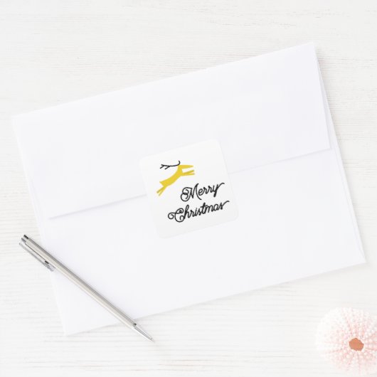 KERST EN HERTEN KERST enveloppe zegels (Envelop)