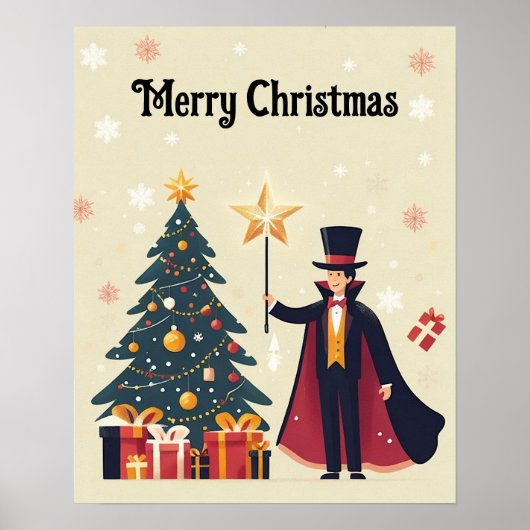Kerst en het Poster van de tovenaar (Voorkant)