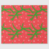 Kerst- en jaarpatroon cadeaupapier (Vlak)