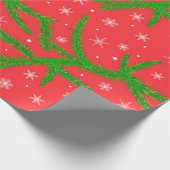 Kerst- en jaarpatroon cadeaupapier (Hoek)