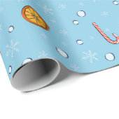 Kerst- en jaarpatroon cadeaupapier (Rol Hoek)