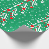 Kerst- en jaarpatroon cadeaupapier (Hoek)