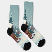 Kerst en Kat Sokken (Rechts)