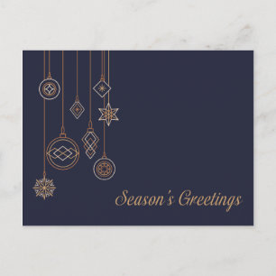 Kerst- en kerstversiering voor de marine briefkaart