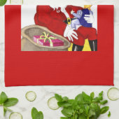 Kerst- en keukenhanddoeken voor vrolijk kerstfeest (Gevouwen)