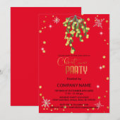 Kerst en Mistletoe Decorations Corporate Kaart (Voorkant / Achterkant)