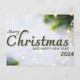 Kerst en Nieuwjaar 2024 vakantie briefkaart