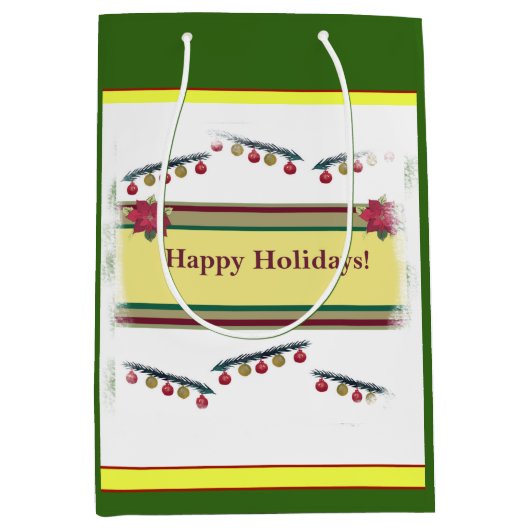 Kerst- en Nieuwjaarstassenset Medium Cadeauzakje (Voorkant)