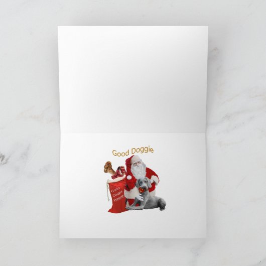 Kerst- en sierkaarten voor weimaraner feestdagen kaart (Binnen)
