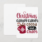 Kerst en snoepjes kaart (Voorkant / Achterkant)