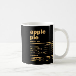 Kerst- en Thanksgiving Appeltaart Voedingsfeiten Koffiemok