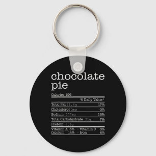 Kerst- en Thanksgivingvoedsel - Chocoladetaart Voe Sleutelhanger