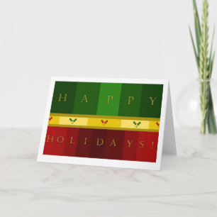 Kerst- en vakantiewenskaart feestdagen kaart