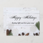 Kerst- en vakantiewenskaart feestdagenkaart (Voorkant / Achterkant)