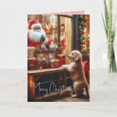 Kerst en wensen feestdagen kaart (Voorkant)