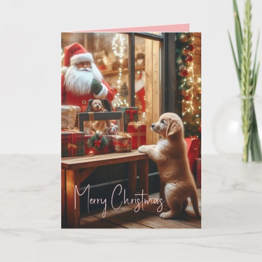 Kerst en wensen feestdagen kaart (Voorkant)