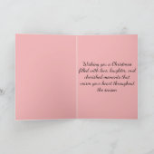 Kerst en wensen feestdagen kaart (Binnen)