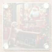 Kerst en wensen glazen onderzetter (Achterkant)