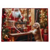 Kerst en wensen groot cadeauzakje (Voorkant)