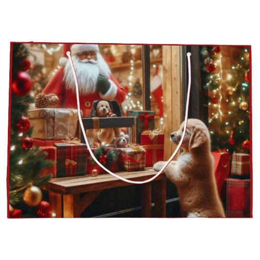 Kerst en wensen groot cadeauzakje (Achterkant)