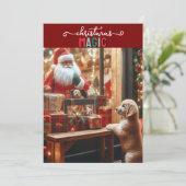 Kerst en wensen kaart (Staand voorkant)