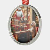 Kerst en wensen metalen ornament (Links)