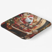 Kerst en wensen papieren bordje (Gebogen)