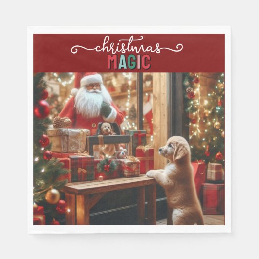 Kerst en wensen servet (Voorkant)