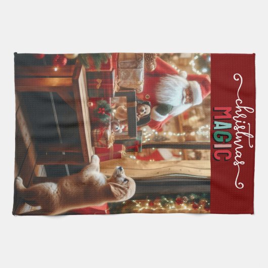 Kerst en wensen theedoek (Horizontaal)