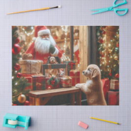 Kerst en wensen tissuepapier