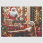 Kerst en wensen tissuepapier (Voorkant)