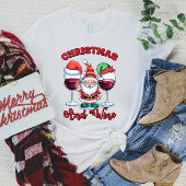 Kerst en wijn T-shirt voor vrouwen