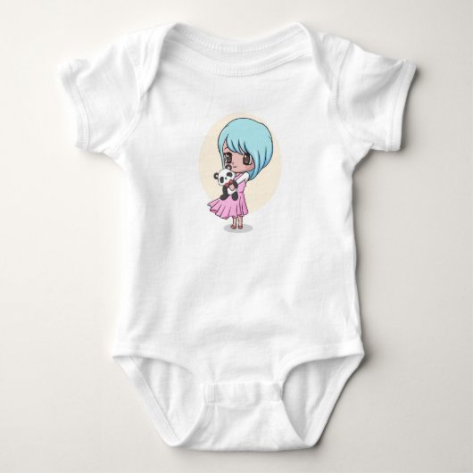 Kerst en winter Design Baby Jersey Bodysuit (Voorkant)
