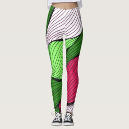 Kerst en winter gebreid patroon leggings