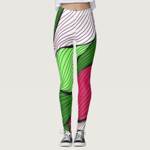 Kerst en winter gebreid patroon leggings