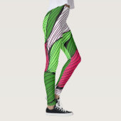 Kerst en winter gebreid patroon leggings (Rechts)