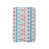 Kerst- en winterbreiwerk badmat (Voorkant Verticaal)