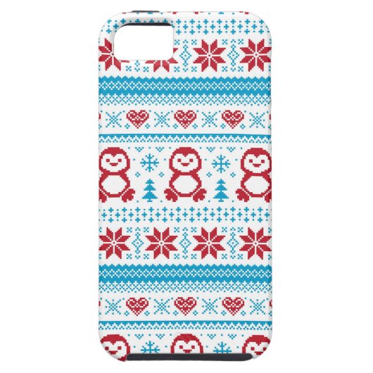 Kerst- en winterbreiwerk Case-Mate iPhone case (Achterkant)