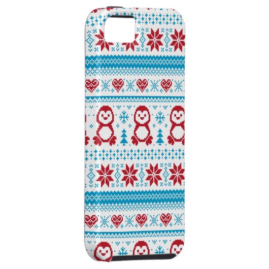 Kerst- en winterbreiwerk Case-Mate iPhone case (Back/Rechts)