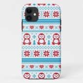 Kerst- en winterbreiwerk Case-Mate iPhone case (Achterkant)