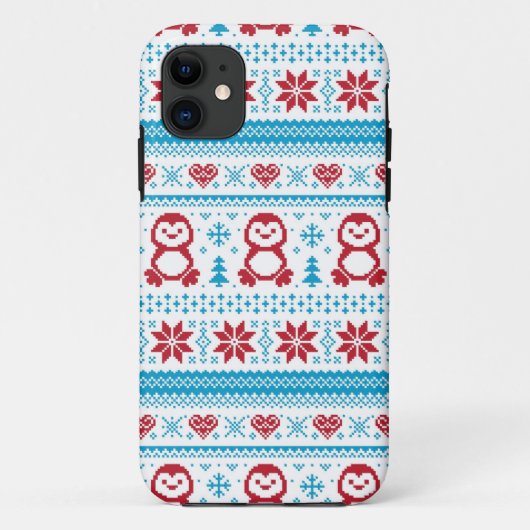 Kerst- en winterbreiwerk Case-Mate iPhone case (Achterkant)