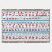 Kerst- en winterbreiwerk deken (Voorkant)