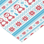 Kerst- en winterbreiwerk korte tafelloper (Hoek)