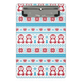 Kerst- en winterbreiwerk mini klembord (Voorkant)