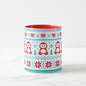 Kerst- en winterbreiwerk mok (Midden)