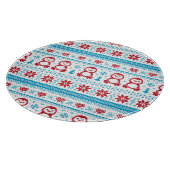 Kerst- en winterbreiwerk snijplank (Hoek)