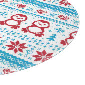 Kerst- en winterbreiwerk snijplank (Hoek)