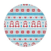 Kerst- en winterbreiwerk snijplank (Voorkant)