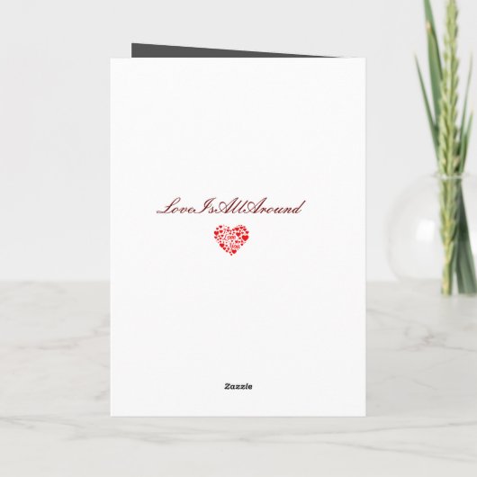 KERST EN ZEG 'IK HOU VAN JE' KAART (Achterkant)